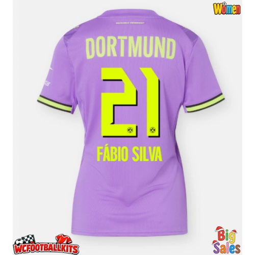 Borussia Dortmund Fabio Silva #21 Replica Third Stadium Shirt for Women 2026-27 Short Sleeve